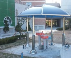 디자인음수기+차양(원형)-울산 문수초등학교
